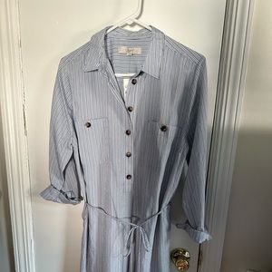 NWT Loft shirt dress with pockets!